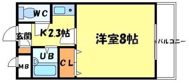 吹田市山田東のマンションの間取り