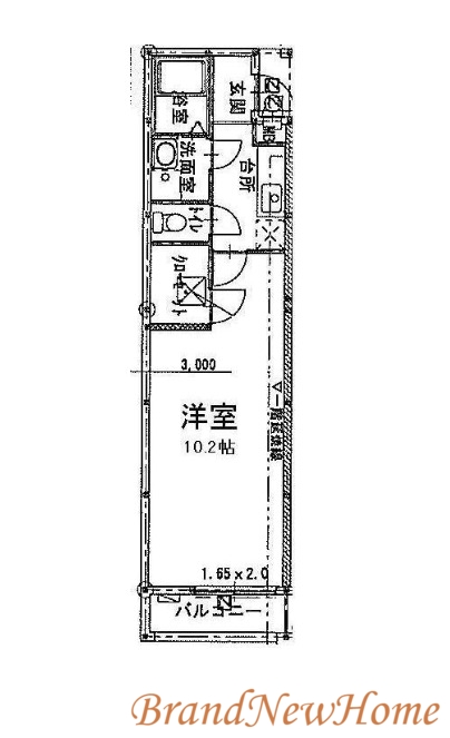 大阪市住吉区杉本のアパートの間取り