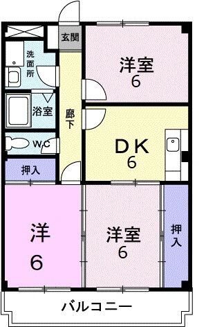 つきみ野サンモリッツの間取り