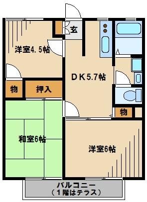 第三荒田ハイツの間取り