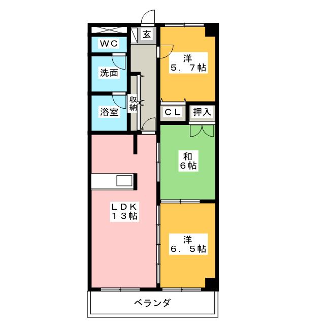 シープヒルズ七宝の間取り