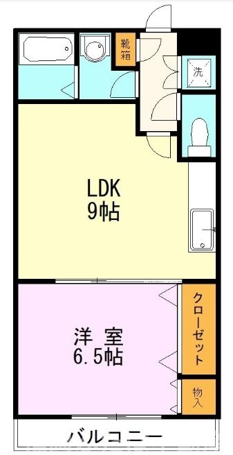 太宰府市都府楼南のマンションの間取り