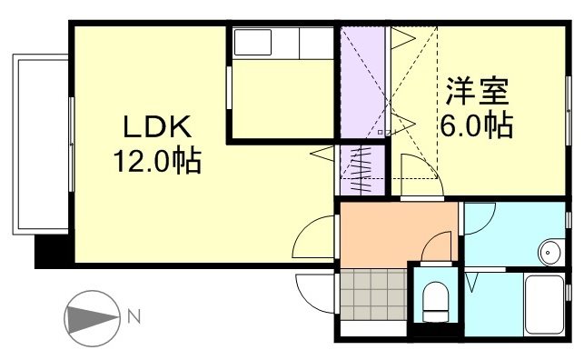 ミーテレーテ中島IIの間取り