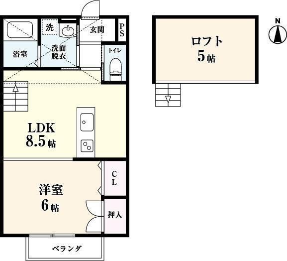 リゾート三日月　Ａ棟の間取り