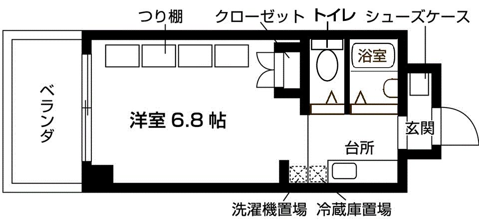 ジュネスコート桜山の間取り写真