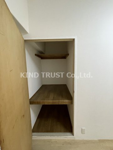 収納　たっぷりとした収納スペースです