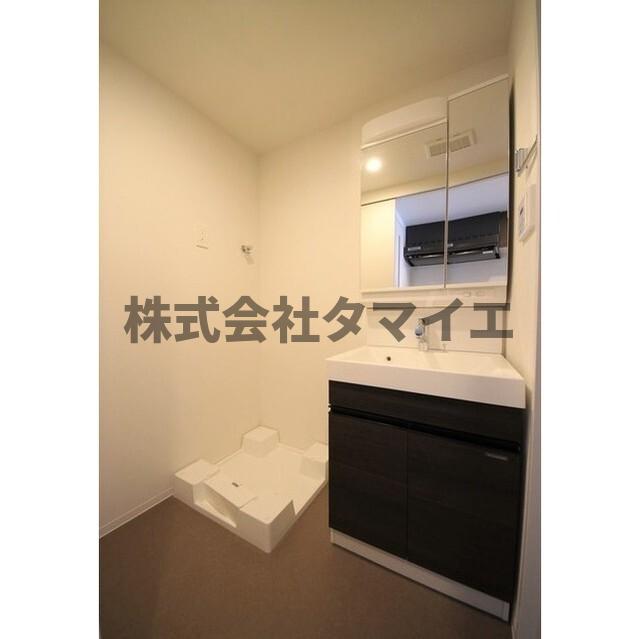 洗面設備　広い洗面スペース