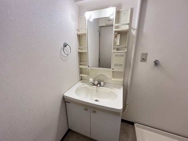 洗面設備　写真は違う号室です。