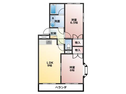 サニーコートヒカリIIA棟の間取り写真