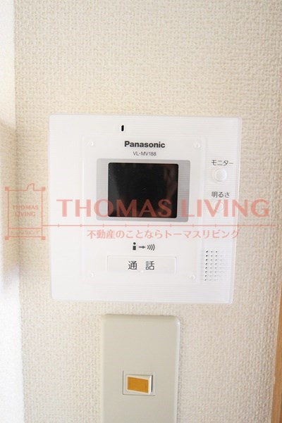 セキュリティ　カラーモニターで来客もしっかり確認が出来ます。