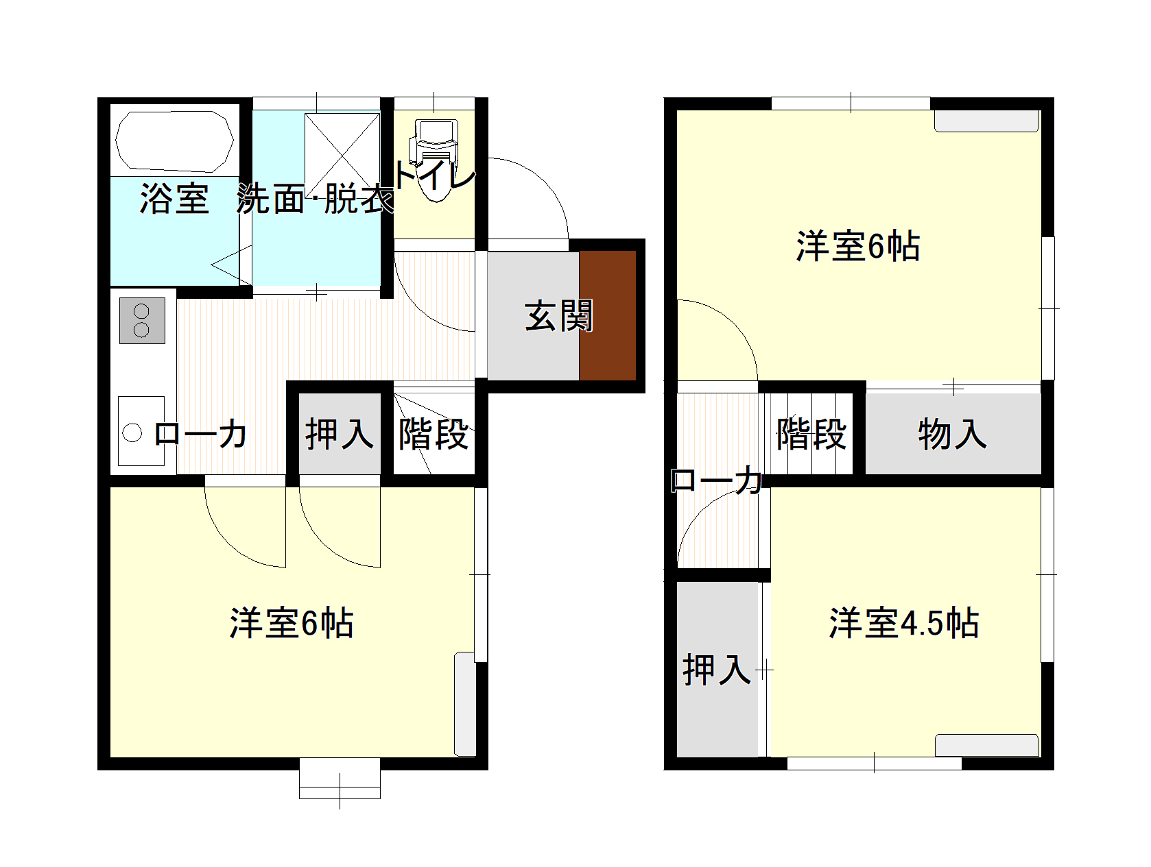 林檎館1号棟の間取り写真