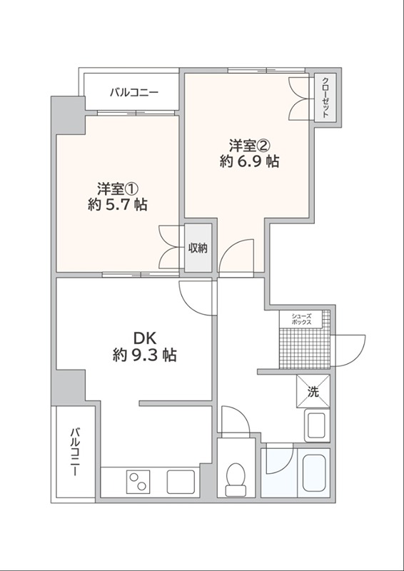 MIフラットの間取り写真