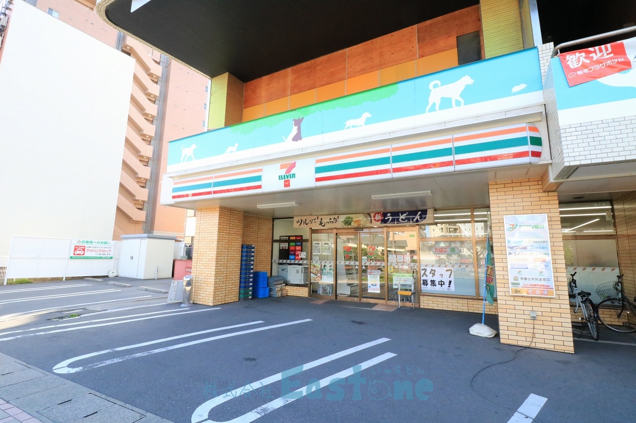 コンビニ　セブンイレブン鹿児島鴨池1丁目店（コンビニ）まで184m