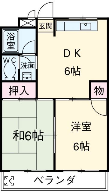 名古屋市西区児玉のマンションの間取り