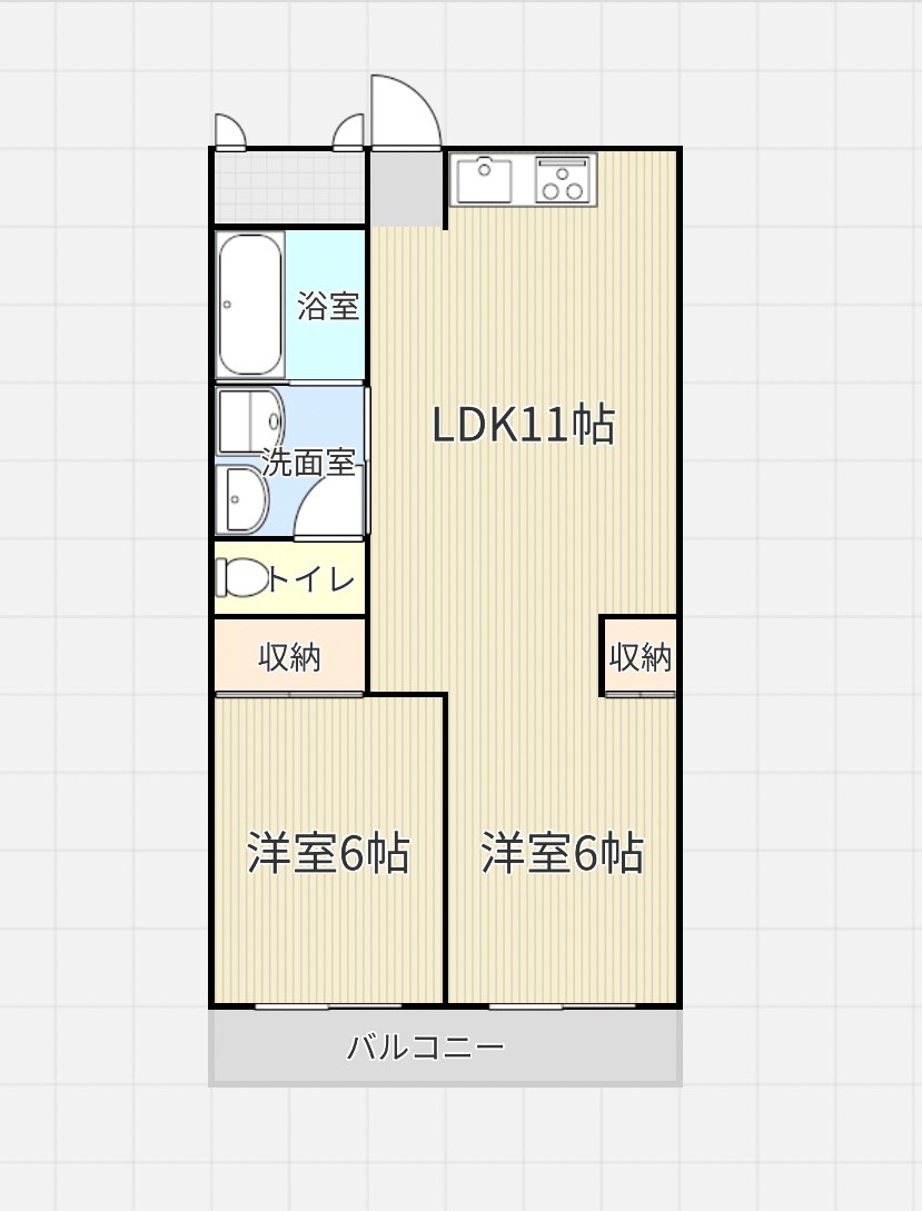 シャトー西梅田の間取り