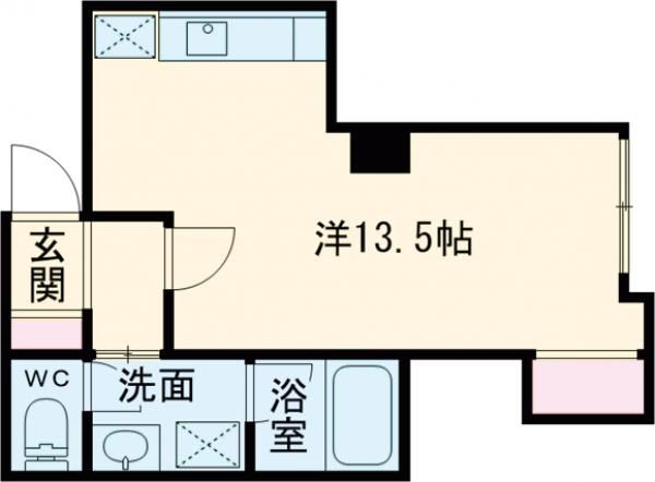 京都市右京区鳴滝音戸山町のマンションの間取り