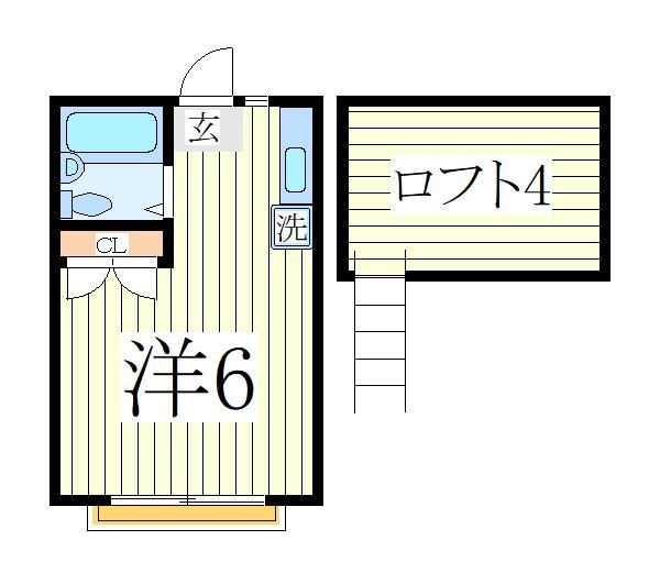 我孫子市つくし野のアパートの間取り