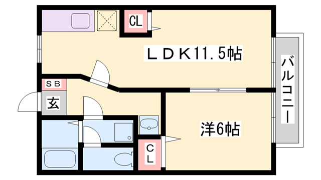 エスポワール鎌倉の間取り