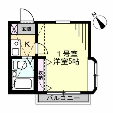 神奈川県大和市南林間１（アパート）の賃貸物件の間取り