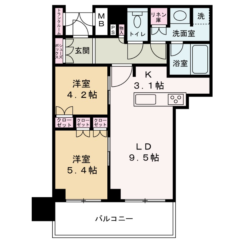 ブランズタワー梅田Northの間取り