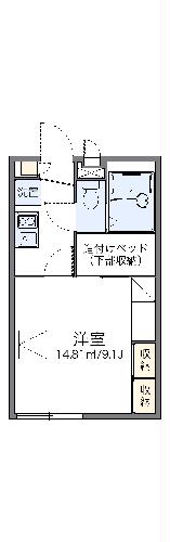 【レオパレス宮代庭苑　IIの間取り】