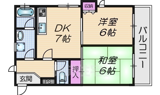 メゾンロイヤルの間取り