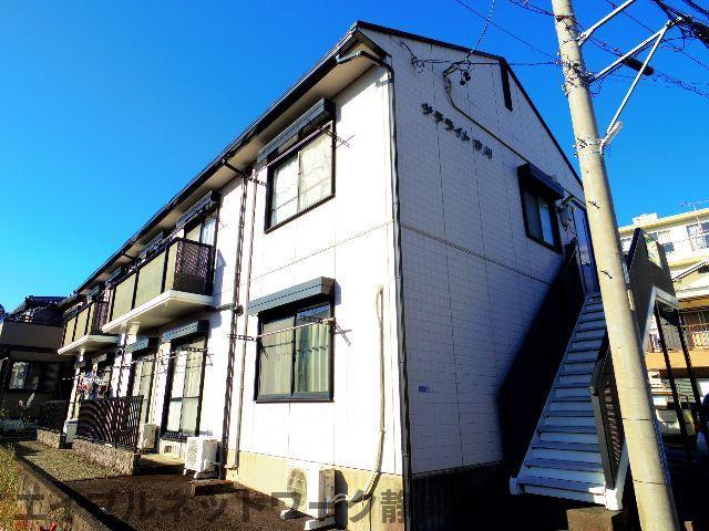 静岡市駿河区丸子のアパートの建物外観