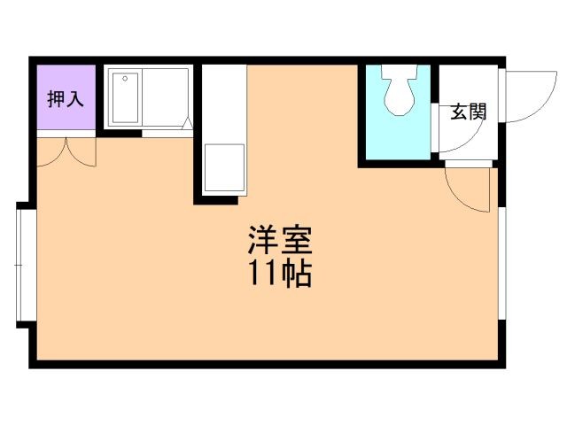 苫小牧市光洋町のアパートの間取り