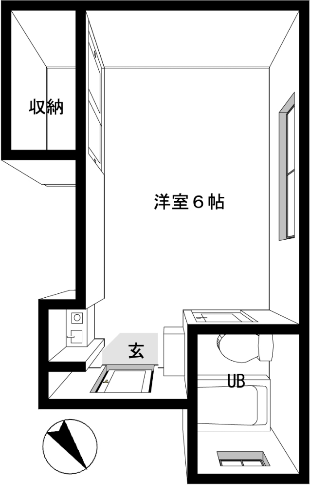 間島アパートの間取り