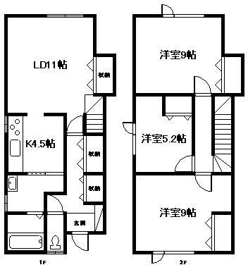 サン・クルミIIの間取り