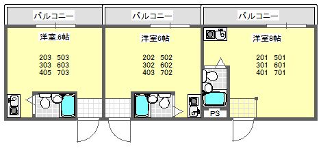 大宝　今里ＣＴスクエアの間取り