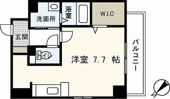 広島市西区庚午北のマンションの間取り