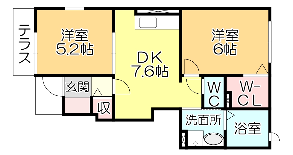 ラミアカーサの間取り