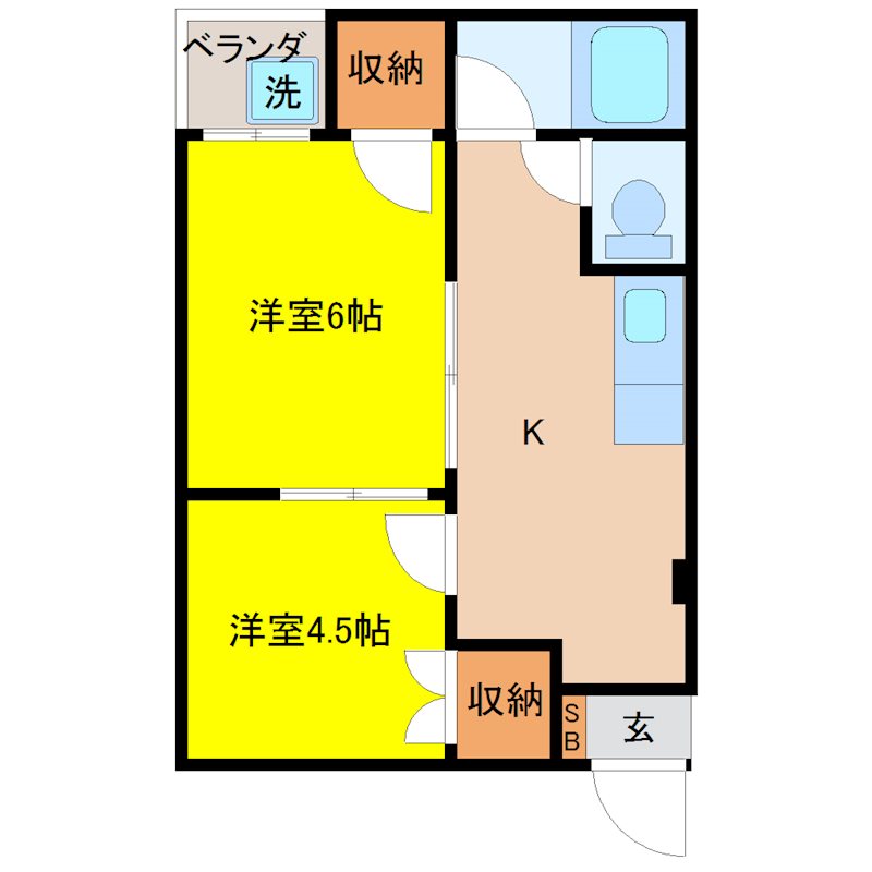 セリーヌ参番館の間取り