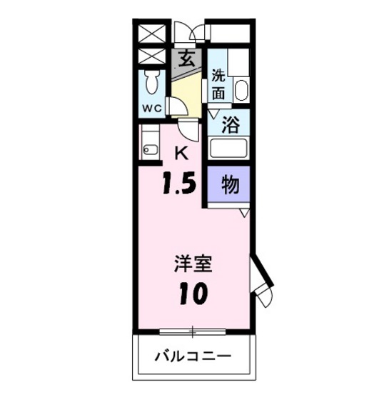 【広島市安佐南区緑井のマンションの間取り】