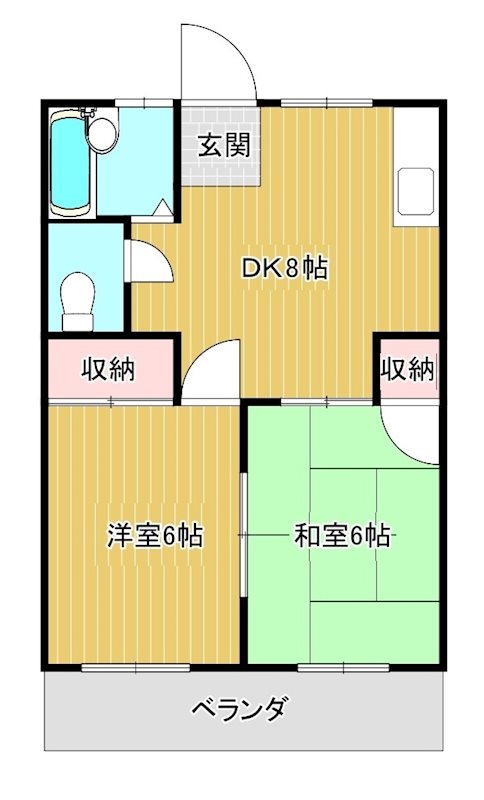 レピュートホソノIIの間取り