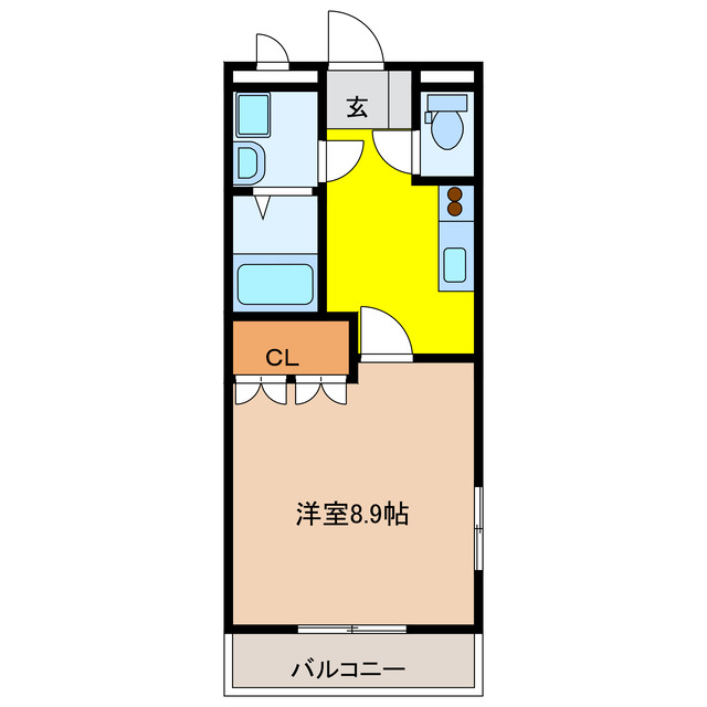 海津市南濃町太田のアパートの間取り