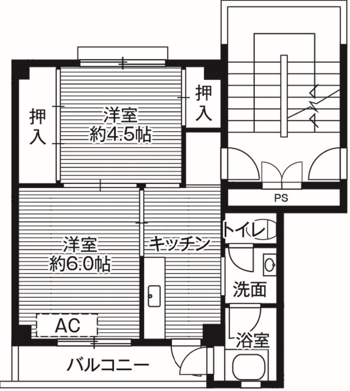 遠野市松崎町白岩のマンションの間取り