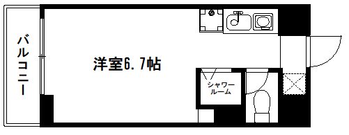 京都市中京区三条町のマンションの間取り