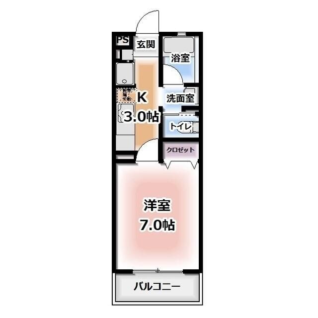 静岡市葵区瀬名のマンションの間取り