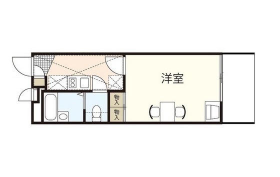 廿日市市平良のマンションの間取り