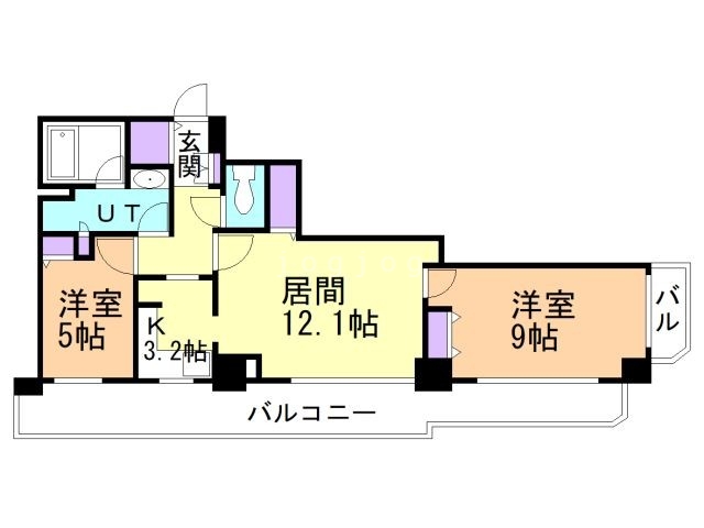 知事公館前タワーレジデンスの間取り