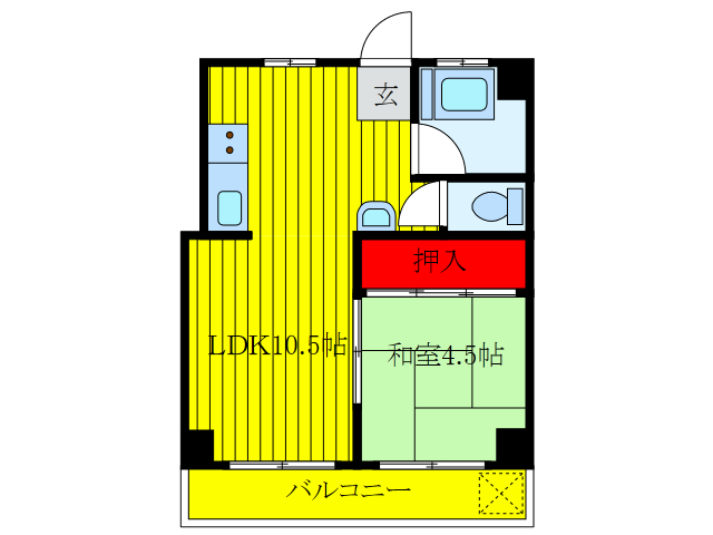 モリヤマンションの間取り