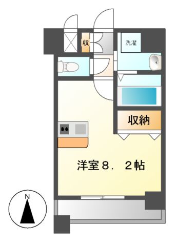 ライジングコート名古屋駅前東の間取り