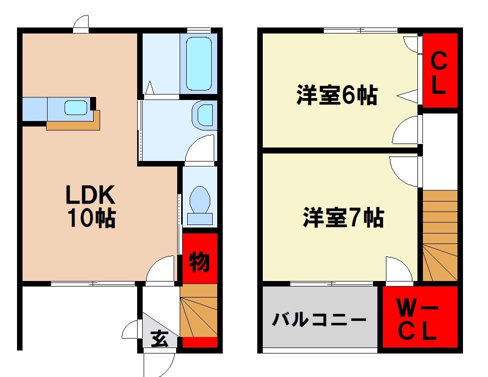 ラヴィスタ　カヤノの間取り