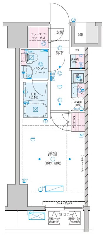 ジェノヴィア川崎VIIの間取り