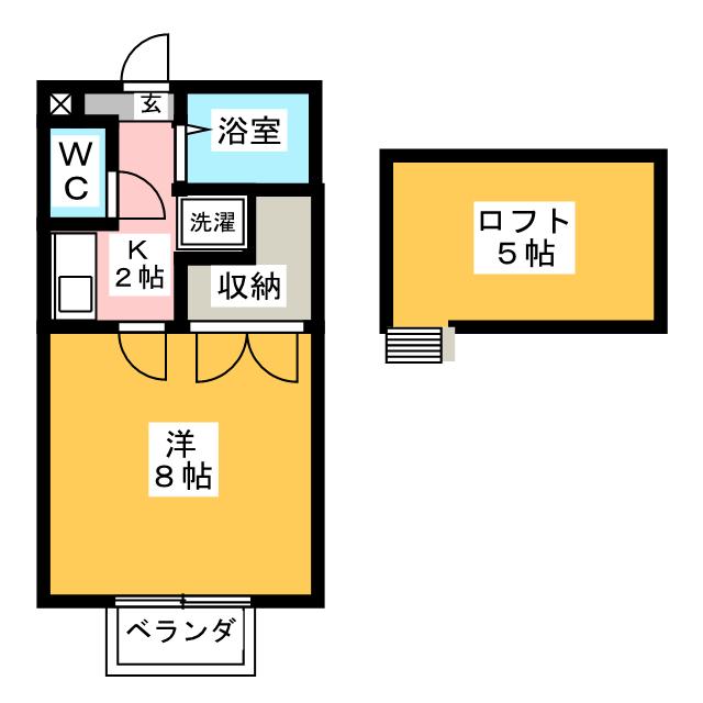 コーポラスアベニューの間取り