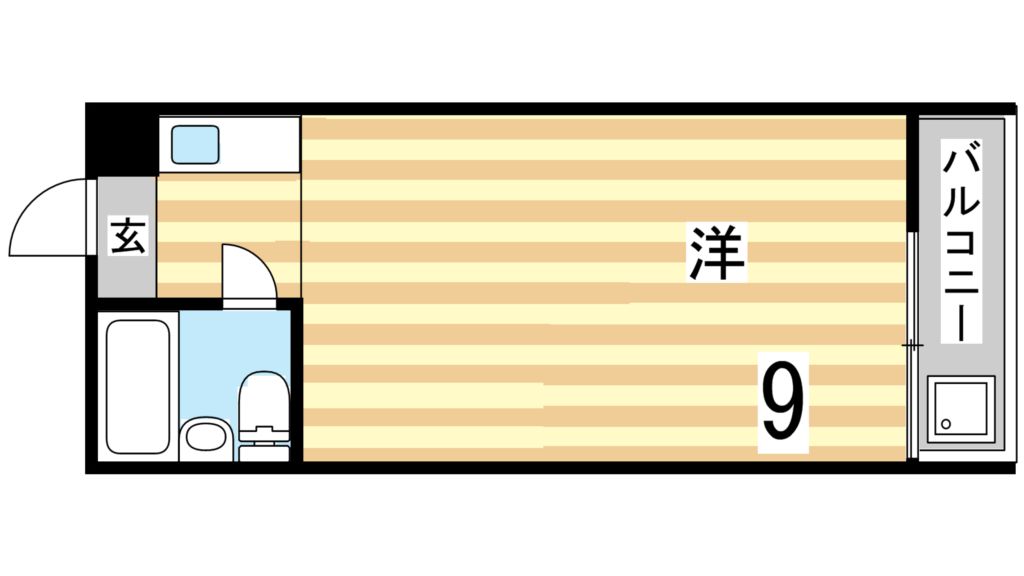 【芦屋市東芦屋町のマンションの間取り】