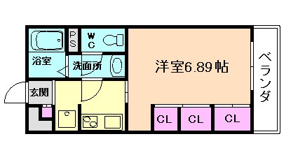 グランエクラ池田姫室の間取り