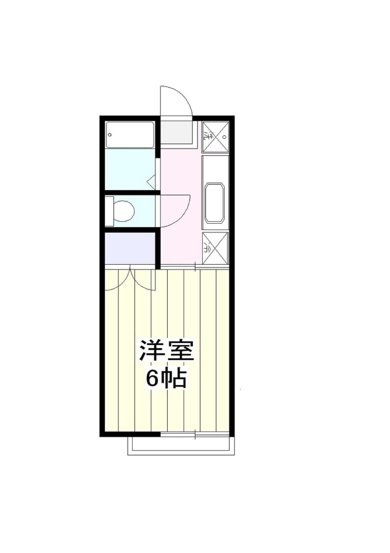 仙台市青葉区千代田町のアパートの間取り